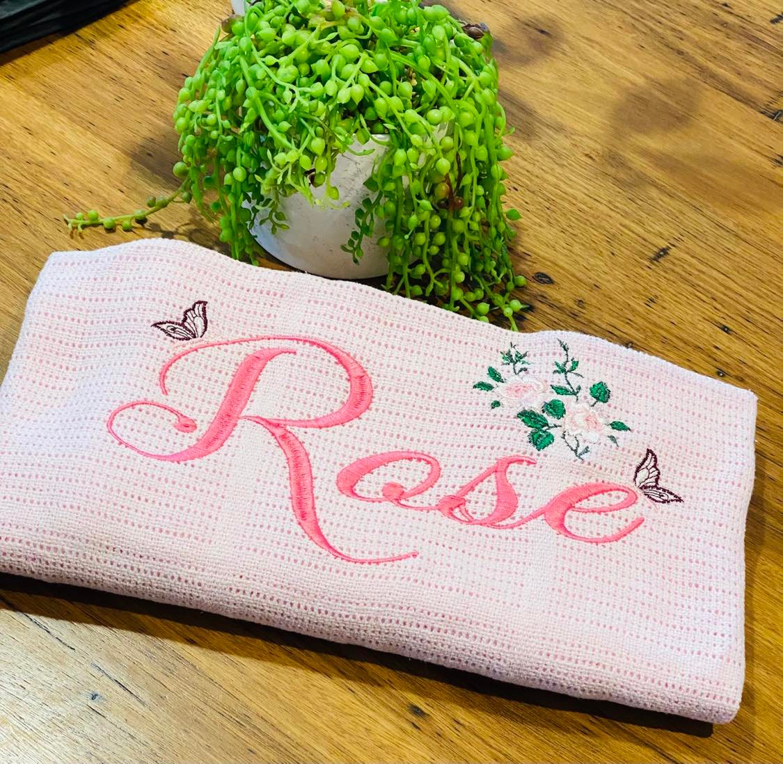 Embroidered Baby Blanket