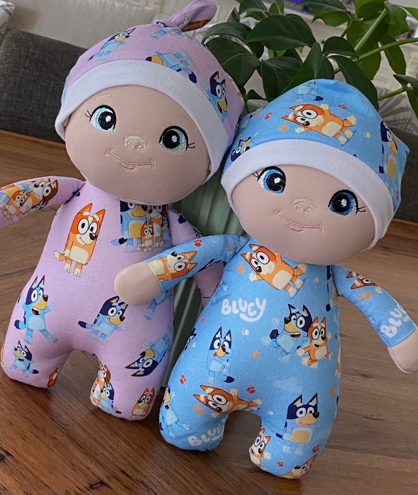 Blue Dog Snuggle Sweetie Doll Collection