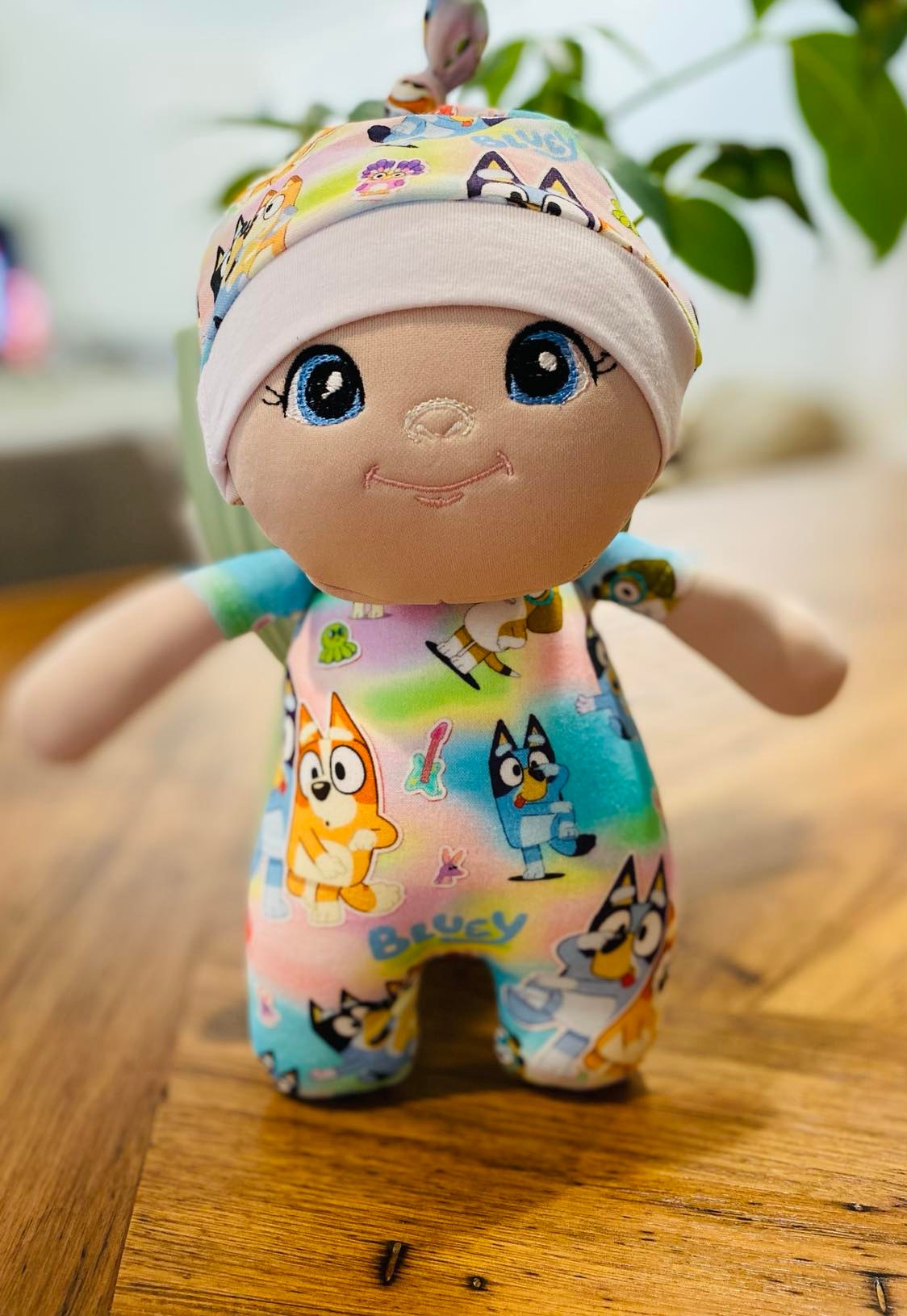 Blue Dog Snuggle Sweetie Doll Collection
