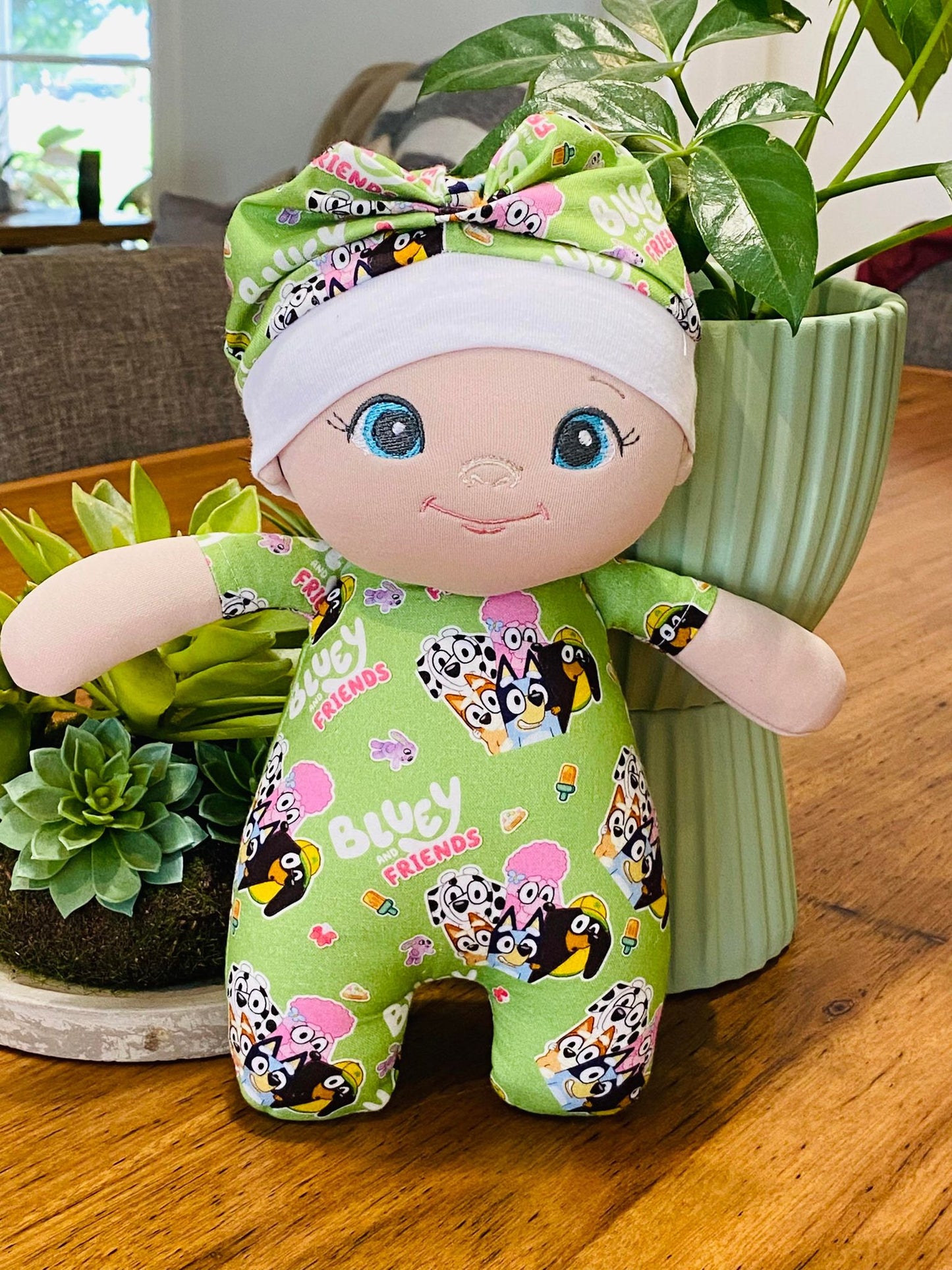 Blue Dog Snuggle Sweetie Doll Collection