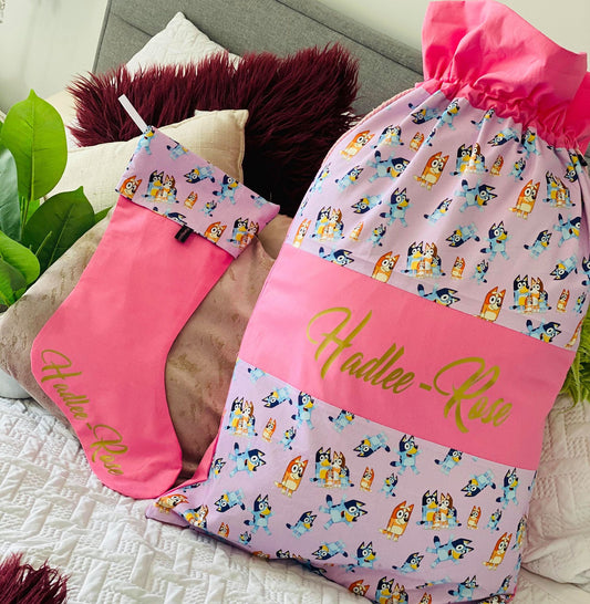 Custom Personalized Santa Sack & or Stocking