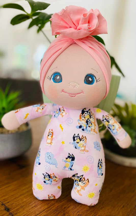 Blue Dog Snuggle Sweetie Doll Collection