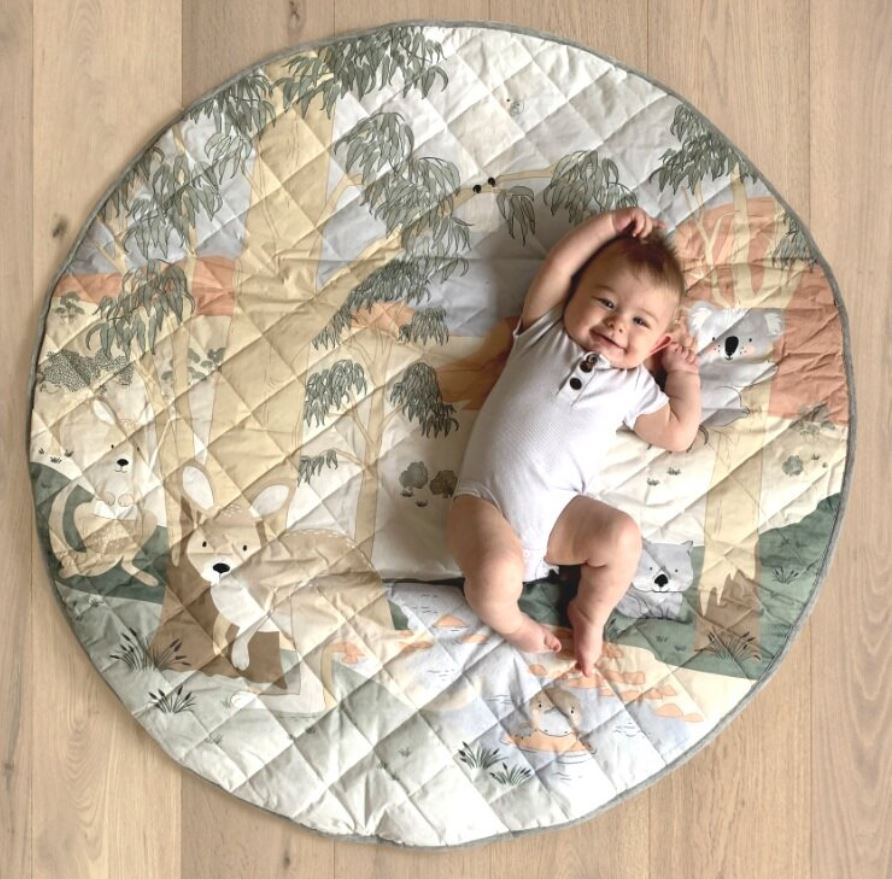 Mister Fly Water Resistant Playmat & Tummy Time Pillow