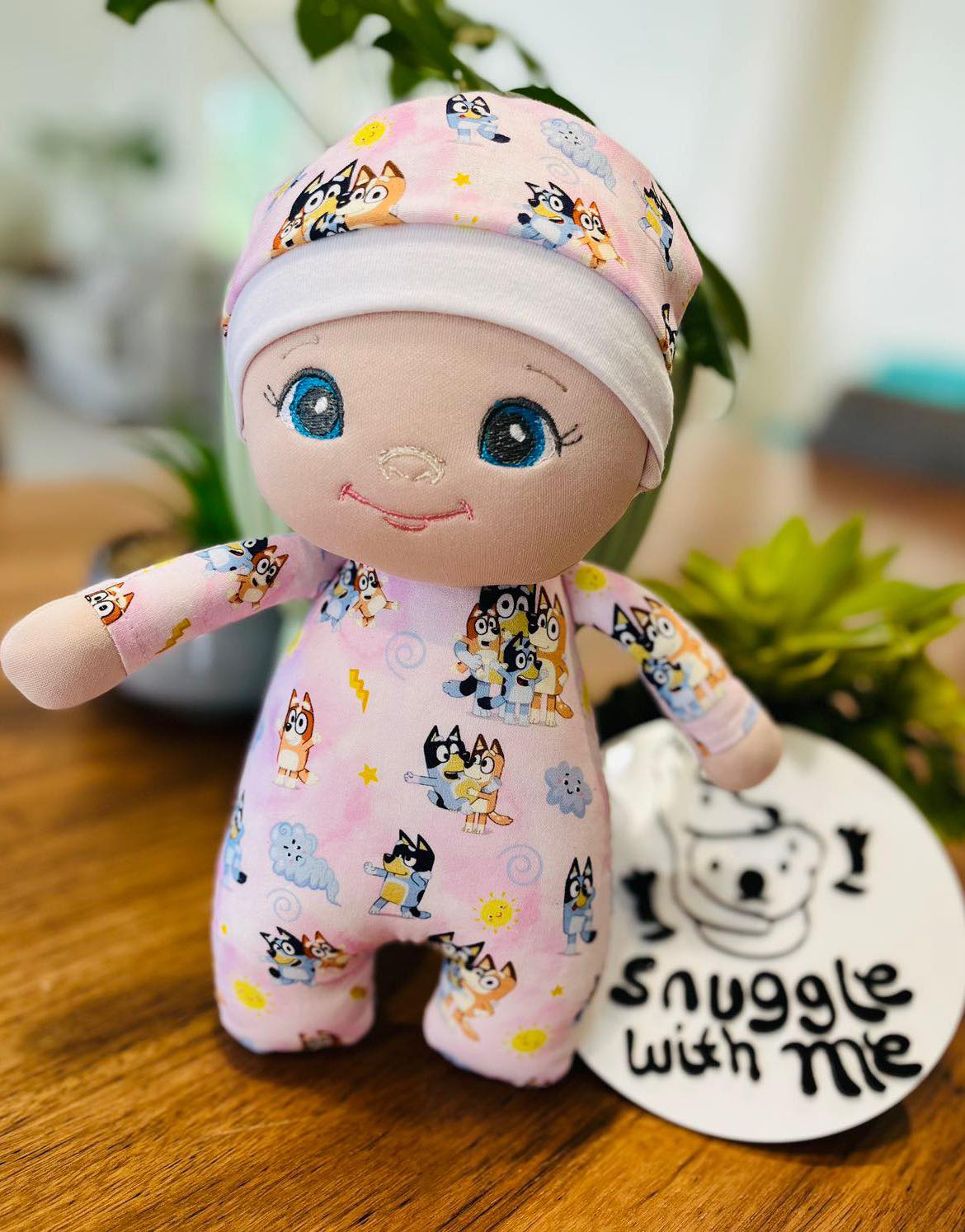 Blue Dog Snuggle Sweetie Doll Collection